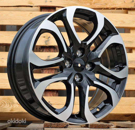 R17x6.5  4X100  ET  45  60.1  L1650  Black Polished (MB)  For RACIN  (P1)