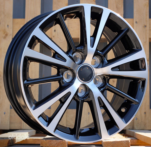 R15x6  5X100  ET  39  54.1  L1051  (IN0099)  Black Polished (MB)  For TOYOT  (Z6)