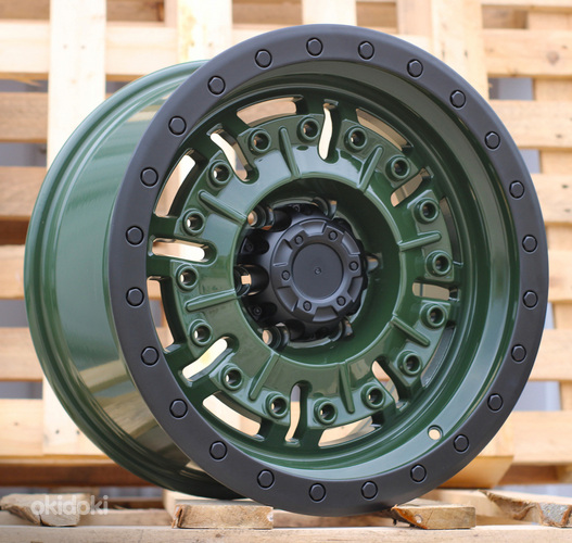 R17x9  6X139.7  ET  0  110.1  JT250  Olive Green+Black Lip (OGBLP)  For 4X4  (K3)