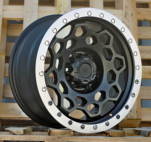 R17x8.5  6X139.7  ET  0  110.1  JT240  Black Matt+Polished Lip (BMPL)  For 4X4  (K3)  (MB+MACHINE LIP) (1 foto / 1)