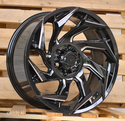 R20x9  6X139.7  ET  0  110.1  JT187  Gloss Black (GB)  For 4X4  (K7+K3)  (Milling)