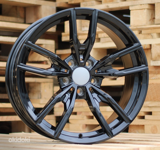 R18x8  5X112  ET  26  66.6  IN818  Black (BL)  For BMW  (K7)  (Rear+Front)