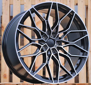 R20x9.5  5X112  ET  38  66.6  IN292  Black Polished (MB)  For BMW  (K7)  (Rear+Front) (1 foto / 1)