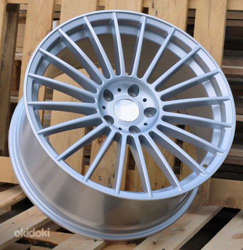 R20x8.5  5X112  ET  25  66.6  IN005  (IN0284)  Silver Shining (SS)  For BMW  (K7)  (Rear+Front New ALPINA)