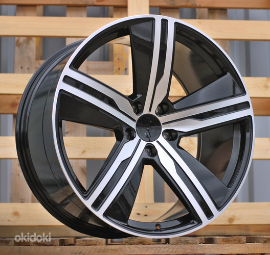 R22x11  5X130  ET  47  66.5  I5664  Black Polished (MB)  For PORCH  (A)  (NEW Macan II (XAB) Rear+Front)