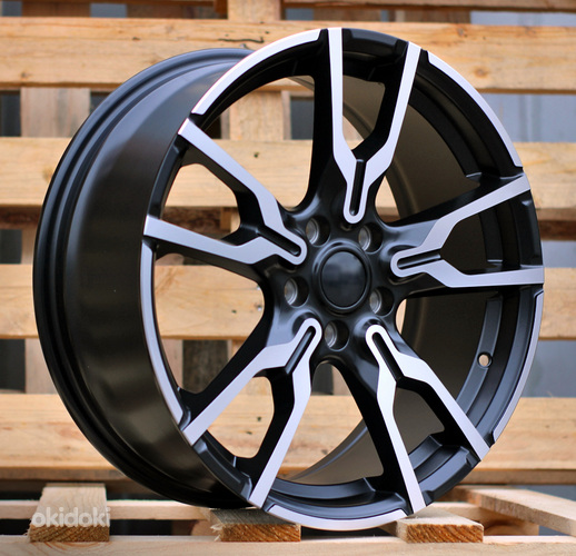 R18x7.5  5X112  ET  45  66.6  I5662  Black Polished Half Matt (MBHM)  For BMW  (K7+Z3)  (X1/X2/MINI)