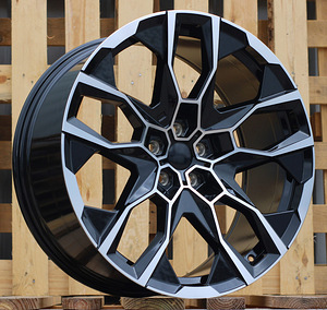 R22x10.5  5X112  ET  43  66.6  I5592  Black Polished (MB)  For BMW  (K8+Z7)  (NEW X7 (Rear+Front)) (1 foto / 1)