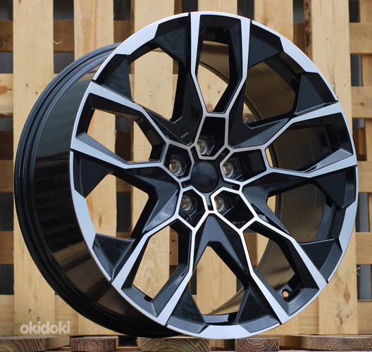 R22x10.5  5X112  ET  43  66.6  I5592  Black Polished (MB)  For BMW  (K8+Z7)  (NEW X7 (Rear+Front))