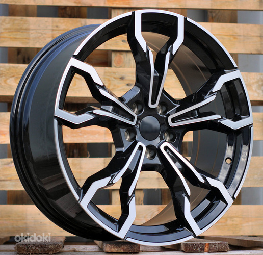 R18x8  5X120  ET  43  72.6  I5596  Black Polished (MB)  For BMW  (P1)