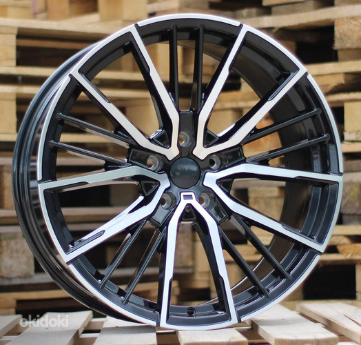 R20x8.5  5X120  ET  35  72.6  I5498  Black Polished (MB)  For BMW  (P2)  (Rear+Front)