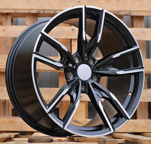 R19x8.5  5X120  ET  35  72.6  I5478  Black Polished Half Matt (MBHM)  For BMW  (P1)  ((AKC 110 Eur)Rear+Front) (1 foto / 1)