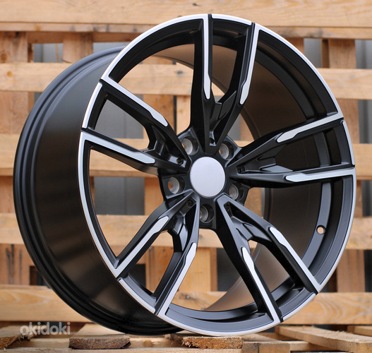 R19x8.5  5X120  ET  35  72.6  I5478  Black Polished Half Matt (MBHM)  For BMW  (P1)  ((AKC 110 Eur)Rear+Front)