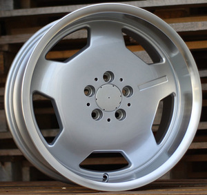 R18x8  5X112  ET  35  66.6  I5270  Silver+Polished Lip (SP)  For MER  (K7)  (MONOBLOCK Style) (1 foto / 1)