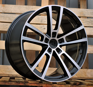 R22x10  5X130  ET  48  71.6  I3081F  Black Polished (MB)  For PORCH  (Z5)  (HYBRID FORGED Rear+Front) (1 foto / 1)