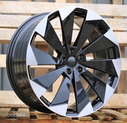 R19x8  5X112  ET  45  57.1  I1141  (YF1153)  Black Polished (MB)  For SKODA  (P1)  (HYBRID FORGED)