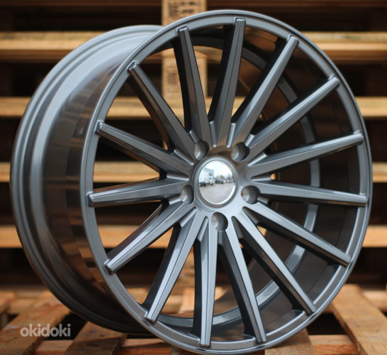 R18x8  5X112  ET  40  66.5  I1129  (IN1129/FR999)  Gun Metal (GM)  For RACIN  (P2)  (Style Vossen)