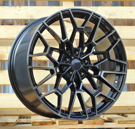 R20x9.5  5X112  ET  37  66.6  I0384  (FBX251)  Black+Tinted Face (BLTF)  For BMW  (Z5)  (HYBRID FORGED Rear+Front)