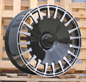 R20x8.5  5X112  ET  36  66.6  I0343  Black Polished (MB)  For MER  (Z3+Z6)  (BRABUS Style Rear+Front) (1 foto / 1)