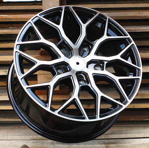 R20x8  5X160  ET  50  65.1  I0319  (IN-LD1)  Black Polished (MB)  For RACIN  (K7)  (FORD (Style Vossen)) (1 foto / 1)
