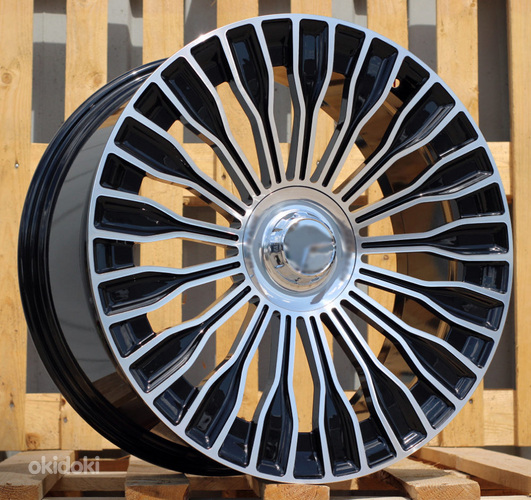 R20x9.5  5X112  ET  43.5  66.6  I0313  (FBX227)  Black Polished (MB)  For MER  (K7)  (HYBRID FORGED Front+Rear)