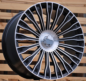R22x10.5  5X112  ET  38  66.6  I0313  (22MB44BMF)  Black Polished (MB)  For MER  (Z5)  (Rear+Front) (1 foto / 1)