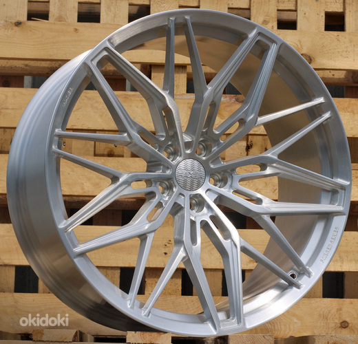 R21x11.5  5X112  ET  37  66.6  HXF02  Brush Silver (BS)  For HAXER  (K3)  (FORGED  (NEW Model))