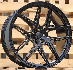 R23x12  5X112  ET  35  66.6  HXF01  Black (BL)  For HAXER  (K3)  (FORGED  (NEW Model) Rear+Front) (1 foto / 1)