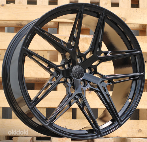 R23x12  5X112  ET  35  66.6  HXF01  Black (BL)  For HAXER  (K3)  (FORGED  (NEW Model) Rear+Front)