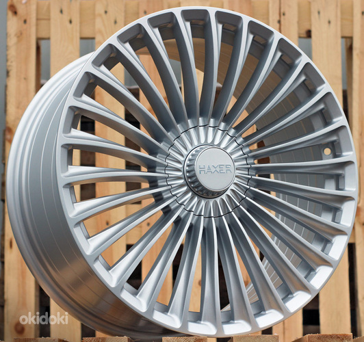 R18x8.5  5X112  ET  43  66.6  HX09F  Silver Shining (SS)  For HAXER  (K4)  (HYBRID FORGED (For car Mercedes Benz))