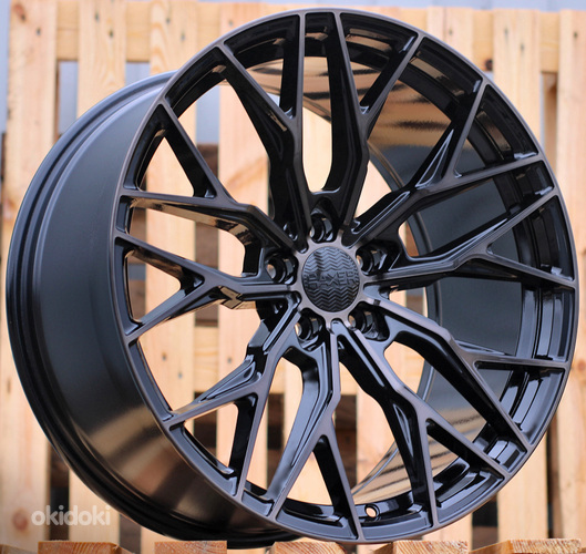 R20x10  5X112  ET  40  66.6  HX05F  Black+Tinted Face (BLTF)  For HAXER  (K2)  (HYBRID FORGED (Max Load 815kg.) Front+Rear)