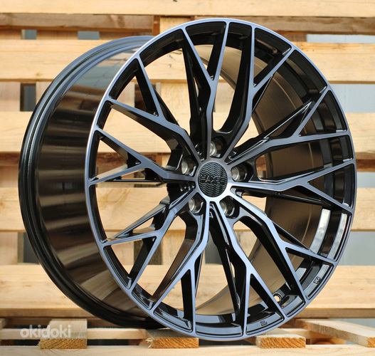 R18x8  5X112  ET  40  66.5  HX042  (IN0387)  Black+Tinted Face (BLTF)  For HAXER  (Z7)