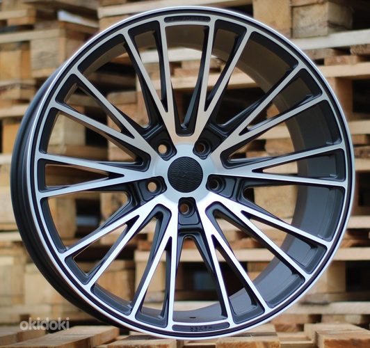 R20x8.5  5X112  ET  35  66.6  HX040  Black Polished Half Matt+Powder Coating (MBHMPC)  For HAXER  (P1)  ())