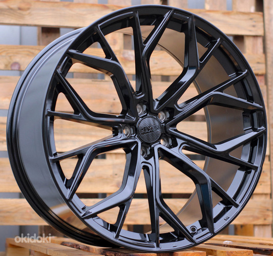 R20x9  5X112  ET  30  66.5  HX041  Black (BL)  For HAXER  (Z3)  (Rear+Front)