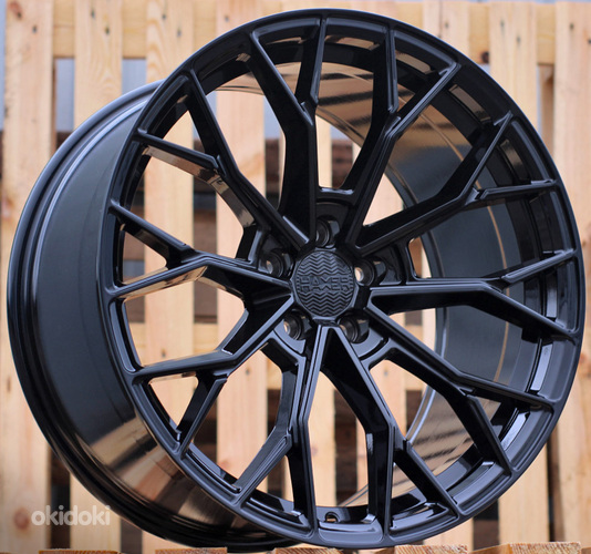 R20x9  5X112  ET  31  66.5  HX039  Black (BL)  For HAXER  (P)  (Rear+Front)
