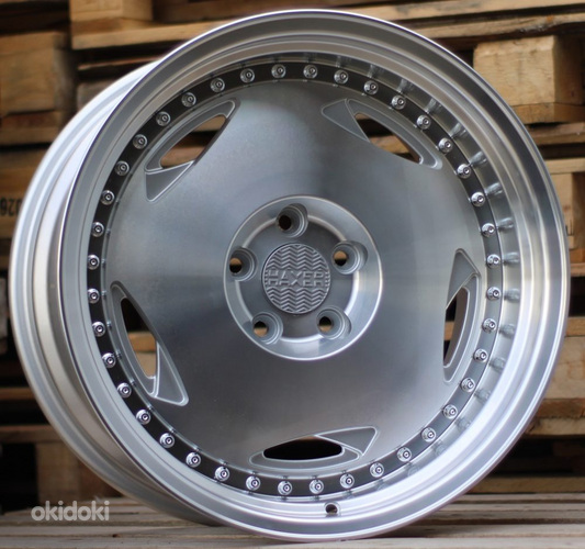 R16x8  5X112  ET  20  66.6  HX029  Polished Silver+Polished Lip (MSPL)  For HAXER  (K4)  ((AKC 65 Eur))