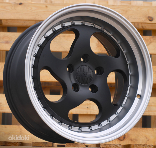 R18x8.5  5X120  ET  25  74.1  HX032  Black Half Matt (BLHM)  For HAXER  (K3)  (Rear+Front (AKC 90 Eur))