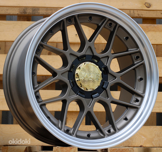 R18x9  10X120/112  ET  35  72.6  HX025  (HX025)  Bronze+Polished Lip (YYPL)  For HAXER  (Z2)  (Rear)