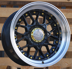 R15x8  8X100/114  ET  30  73.1  HX025  (LU1879)  Black Partial Polished (BP)  For HAXER (1 foto / 1)