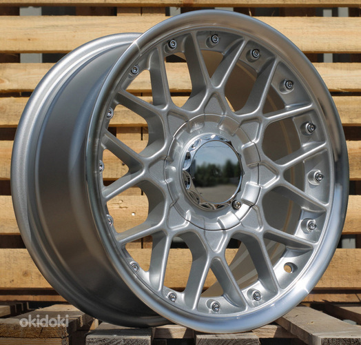 R17x8  10X112/120  ET  20  74.1  HX025  (LU1880)  Silver+Polished Lip (SP)  For HAXER  (P1)