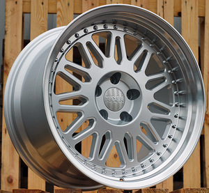 R19x9.5  5X120  ET  20  74.1  HX028  (QC1130)  Silver+Polished Lip (SP)  For HAXER  (K3)  (Rear+Front) (1 foto / 1)