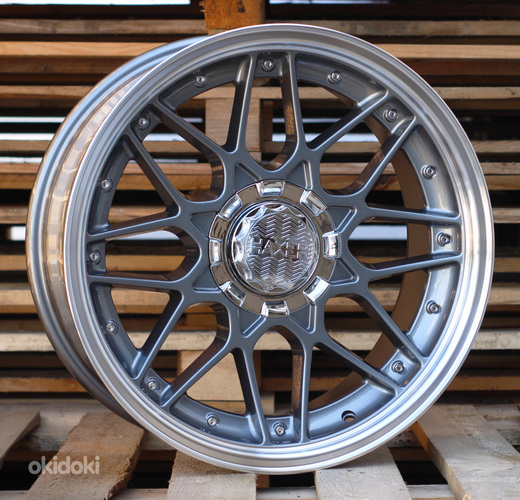 R18x8  10X120/112  ET  30  72.6  HX025  (HX025)  Graphite+Polished Lip (GRPL)  For HAXER  (Z2)  (Front)