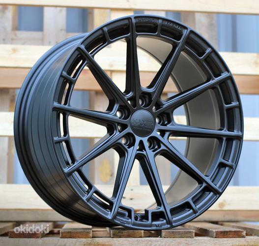 R19x9.5  5X112  ET  40  66.5  HX019F  (F9793)  Black Half Matt (BLHM)  For HAXER  (P2)  (HYBRID FORGED New Design)
