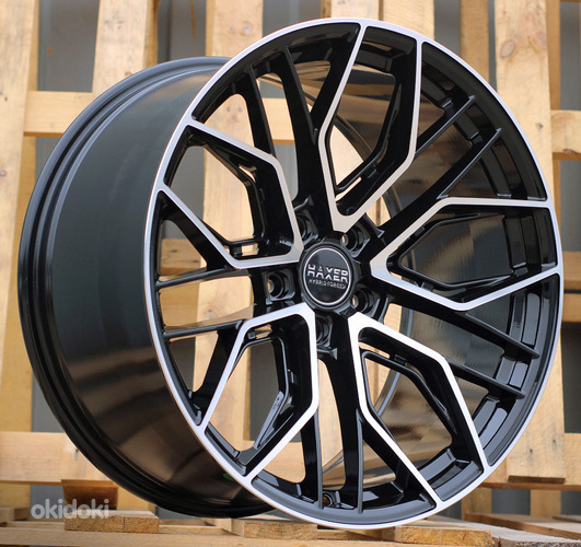R19x9.5  5X112  ET  20  66.5  HX015F  (3S5981)  Black Polished (MB)  For HAXER  (K4)  (HYBRID FORGED)