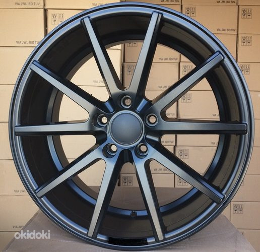 R17x7.5  5X114.3  ET  40  67.1  HX014  (QC2211)  Black Half Matt (BLHM)  For HAXER  (P2)