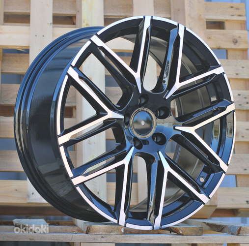 R21x9.5  5X112  ET  30  66.5  HF736  (F734)  Black Polished (MB)  For AUD  (K8)  (HYBRID FORGED)