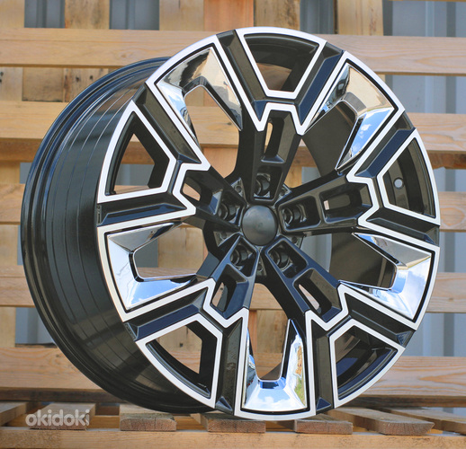 R20x8.5  5X112  ET  25  66.6  HF5220  Black Polished (MB)  For BMW  (K3)  (HYBRID FORGED Rear+Front)