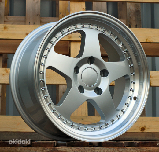R17x8  5X120  ET  34  72.6  HE750  Silver+Polished Lip (SP)  For BMW  (P1)