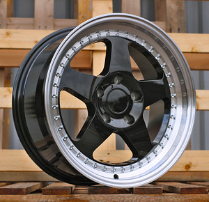 R17x8  5X120  ET  34  72.6  HE750  Black+Polished Lip (BLPL)  For BMW  (P1) (1 foto / 1)