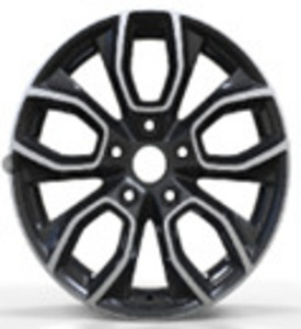 R16x7  5X112  ET  45  57.1  H593  Black Polished (MB)  For RACIN (1 foto / 1)