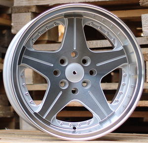 R15x8.5  8X100/114  ET  25  73.1  H5044  Silver+Polished Lip (SP)  For RACIN  (P1)  ((AKC 45 Eur)) (1 foto / 1)